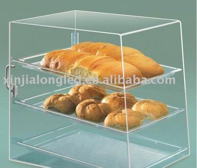 China Healthy Bread Display Box Countertop Acrylic Bakery Cabinet Acrylic Bread Bakery Case for sale