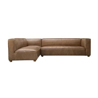 China Other Genuine Leather Modern Corner Couch Sectional Sofa Set Luxury Furniture L Shape Living Room Sofas for sale