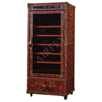 China European Vintage Commercial Bar Furniture Set Wine Cooling Cabinet for Home Villa Clubhouse Hotel Bar Winery Dining Room for sale