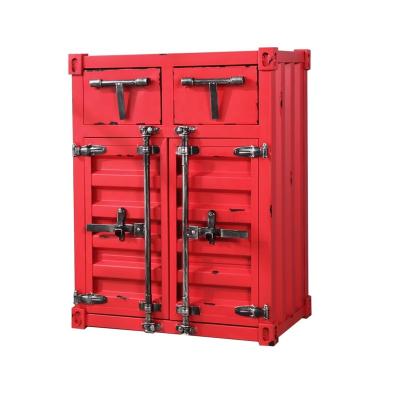 Chine Retro industrial iron double door cabinet for home storage cabinet living room side table or home decoration à vendre