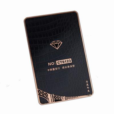 China Not Selling VIP Superior Privileges Distinguished Metal ID Card No for sale