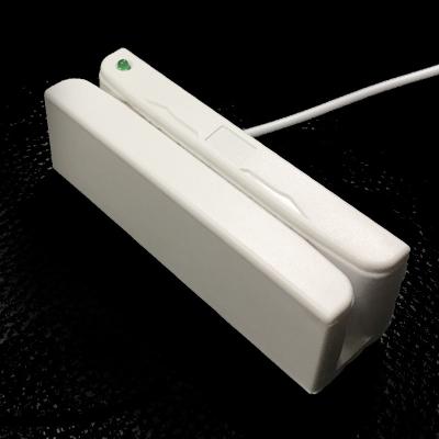 China NO Magnetic Card Reader MSR90 White Small Size Bank Card Reader ID Card Reader for sale