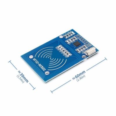 China NO 5% Electronic Component MFRC522 RC532 13.56MHz 14443 NFC RFID Module User Kit Wireless Reader for sale