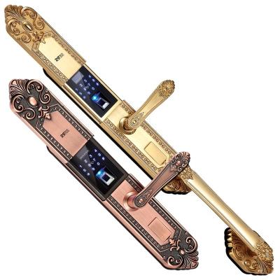 China Hot Sale European Style Fingerprint Digit Code Handle Smart Lock R068 for sale