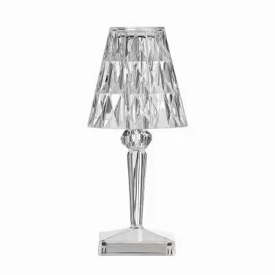 China Contemporary Italian Battery Desk Lamp Touch Control Desk Lamp Lighting Indoor Bedside Crystal Luxury Table Lamp Hotel Study Bedroom for sale