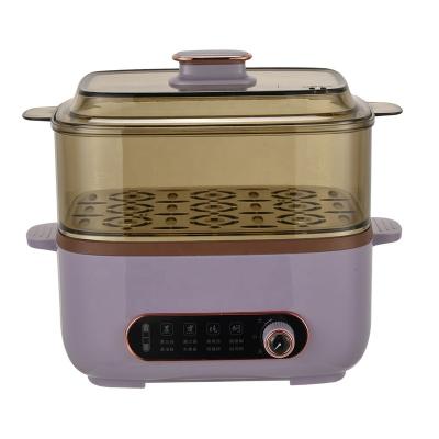 China Food Grade imichef 1.5L Plastic Kitchen Pot Steamer Fast Cooking Portable Electric Food Steamer for sale