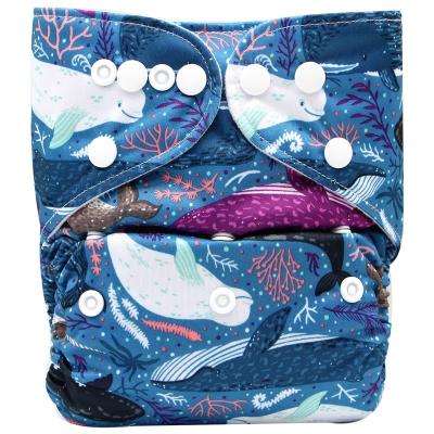 China One Size TPU Printed Baby Cloth Diapers Reusable Waterproof Diapers for Boys and Girls Baby Cloth Diaper for sale