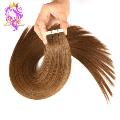 China Silky Straight Wave Drop Shipping Real Raw Remy Double Drawn Tangle Free Tape In Hair 100% Hair Extension for sale