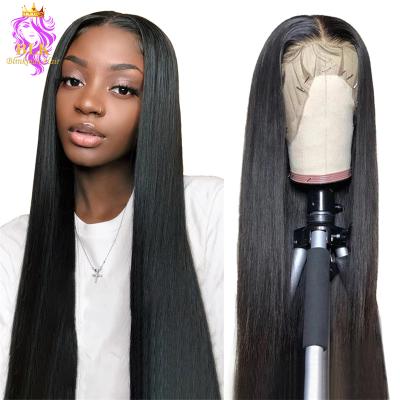 China 40inch Silky Straight Human Hair 13X4 HD Lace Front Wig 40inch Mink Silky Straight Lace Front Wigs 40inch Silky Straight Human Hair Wig for sale