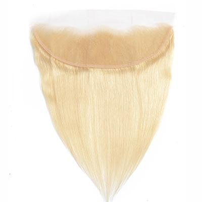 China 100 Straight Virgin Hair 613 13X4 Straight Virgin Mink Hair Lace Frontal Blonde Cuticle Aligned 613 HD Lace Headband for sale