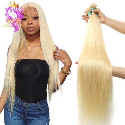 China Dyed 613 Raw Straight Blonde Mink Virgin Human Hair Bundles 100% 100% Vietnamese Straight Hair 34inch 36Inch 38inch 40inch 10A for sale