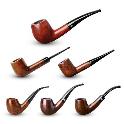 China Modern Smoking Decorative Recycle Use High Grade Briar Wood Smoking Pipe With Dark Color for sale