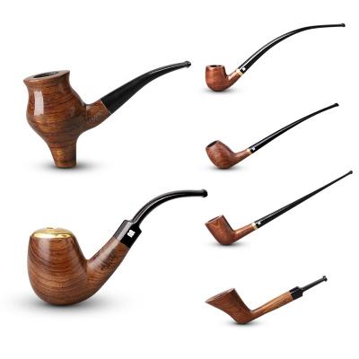 China Tobacoo Factory Sale Chinese Style Beadle Tobacco Pipe Free Natural Handmade Rosewood Smoking Pipes for sale