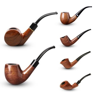 China Solid wood portable creative cheap price style pearwood smoking standard smoking pipe for sale