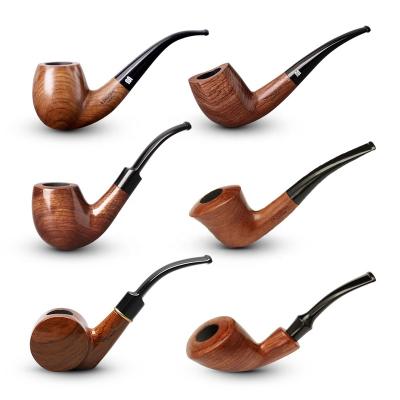 China Wholesale Natural Tobacoo MUXIANG Rosewood Tobacco Pipe Smoking Hand Cut Smoking Pipe In Stock for sale