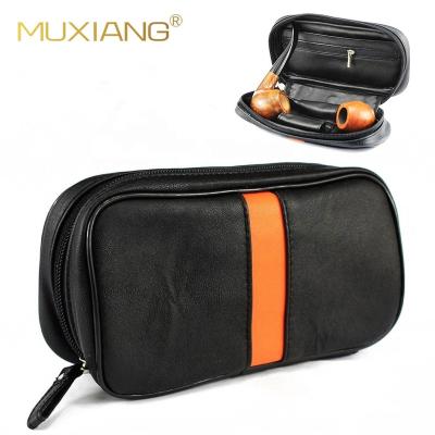 China Tobacco Pipe Pouch Tobacco Pipe Storage Bag PU Tobacco Pipe Storage And Accessories Multiple-function For Moving for sale