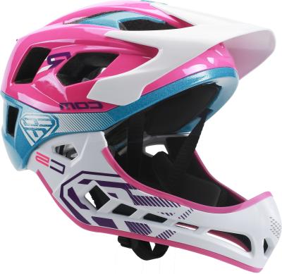 China For Outdoor Kids/Hot Sale Indoor Cycling Full Face Cycling Helmet For Kids Cycle Kids Helmet With Sun Visor for sale