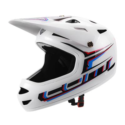 China For Kids Outdoor/Indoor Cycling Wholesale Custom Safety Racing Fashion Full Face Red White Blue Riding Helmet for sale