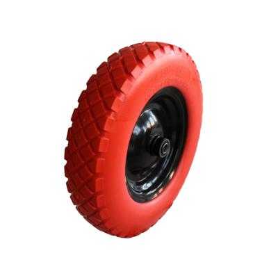 China China manufacturer 4.00-8 3.50-8 3.00-8 PU foam wheel for wheelbarrow 3500 PCS/day for sale