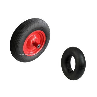 China Hotels Pneumatic Wheel Barrow Tire And Wheelbarrow Tire Inner Tube for sale