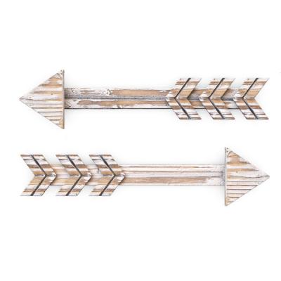 China China Perfect Home Decorative Wall Mounted Decorative Vintage White Wooden Arrow for sale