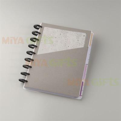 China Retro Custom Paper Printed Colored Thick Planner Inside Pocket With Card Slot Journaling Card Holder for sale