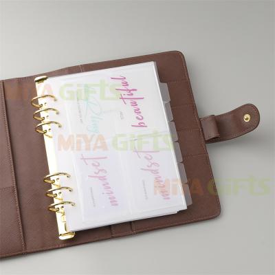 China Custom Printed Clear Rectangle Pocket Task Business Cards Holder Sticker Self Adhesive Slot Printed Transparent for sale