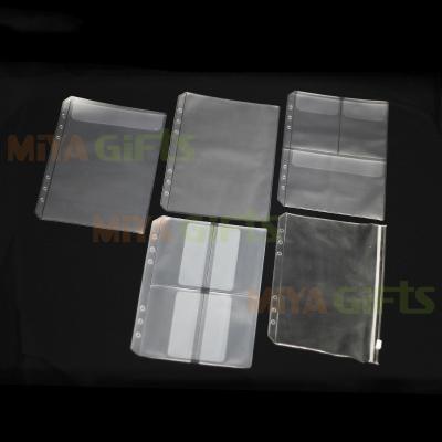 China Custom printed translucent plastic frosted planner diary pockets with zipper for A5 for sale