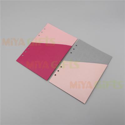 China Custom Color Glitter Paper Cardboard Planner Inside Pocket Printed Thick Card Slot for sale