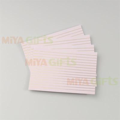 China Custom Printed Printing Gold Foiled Lined Square Minimal Programmable Journaling Paper Cards for sale