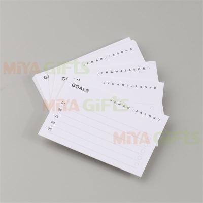 China Weekly Goal Tracker Task Cards Paper Routine Printed Minimum Note Today Taking Wallet Cards for sale