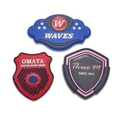 China Hot Selling High Quality Rubber 3D/2D Patch Custom Handmade Embossed Soft Garment 3D PVC Patch for sale