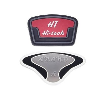 China Handmade Customized Garment Labels Patch 2D / 3D PVC Soft Rubber Bag Patches For Clothing / Bag for sale