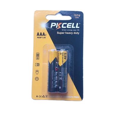 China Toys PKCELL carbon zinc 1.5V AAA batteries um4 dry cell hot sale wholesale for sale