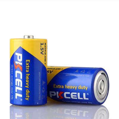 China Toys PKCELL 720min High Capacity Zinc Carbon Battery R20 D Size R20p 1.5v UM1 Dry Cell Battery for sale