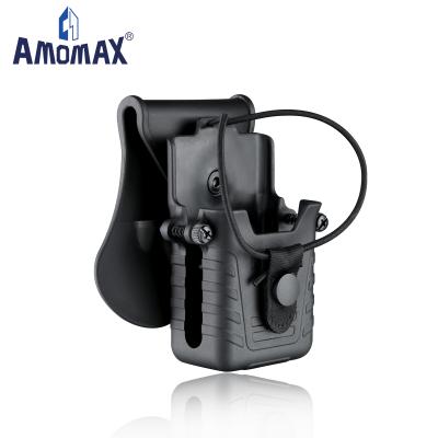 China Baofeng Motorola Walkei Talkei Quick Release Carry Amomax Universal Tactical Plastic Two Way Radio Holster Pouch Case Bag Covers for sale