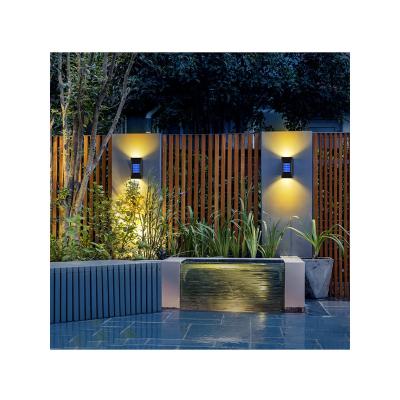 China Modern Garden Garden Yard Decoration Waterproof Induction Wall Lamp Ip65 Led Solar Powered Lights for sale