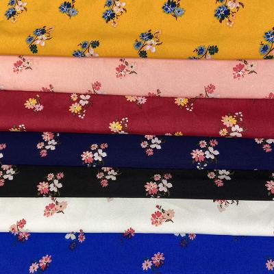 China Stretch Customization 100D Floral Printing T/SP Four Way Stretch Woven Fabrics For Sleepwear for sale