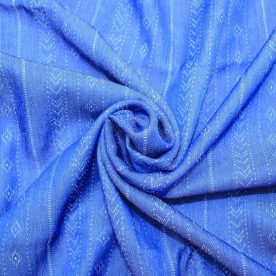 China Manufacturer Supply Breathable 160gsm 65%T 35%R Printed Woven Blue Denim Fabrics For Dress for sale