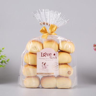 China 2021 Wholesale Cellophane Poly OPP Disposable Food Grade Bread Bag With Custom Printing for sale