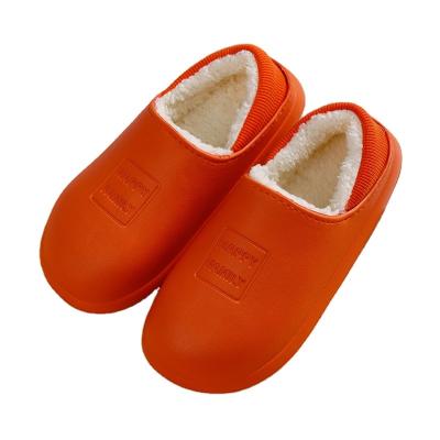 China Damping Winter Wholesale Winter Wholesale Cotton Slippers Indoor Waterproof EVA Furry Warm Slippers for sale