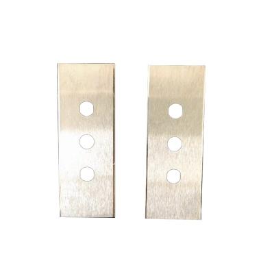 China food & Euro Beverage Factory Three Hole Razor Slitter Blades For PP Pe Pe Bopp Film for sale