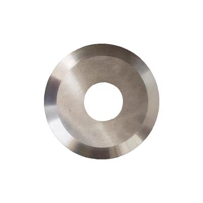 China Garment Shops 80*22*1.2 SKD-11 Precise Domed Hole Small Round Slitting Shear Cutter Blade Slitter Roller Plate Circular Plate Knives For Aluminum for sale