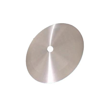 China Garment Shops 100*25.4*1.2 SKD-11 Precise Domed Hole Small Round Slitting Shear Cutter Blade Slitter Roller Plate Circular Plate Knives For Aluminum for sale