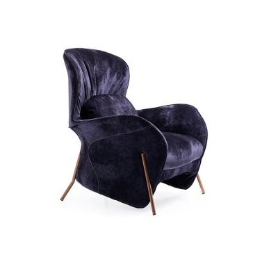 China Fabric Adjustable Italian Hotel Style Living Room Leisure Lounge Single (Height) Seat Leather Chair For Hotel Room for sale