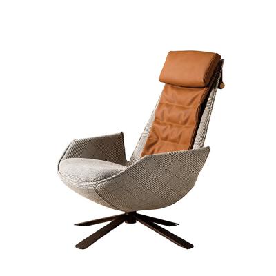 China (Other) Modern Design Living Room Lounge Chair Fabric Leather Adjustable Designer Chair for sale