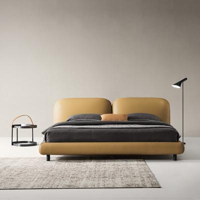 China Italian Design Furniture Single Seat Sofa Living Room Bedroom Bed (Other) Leather Adjustable for sale