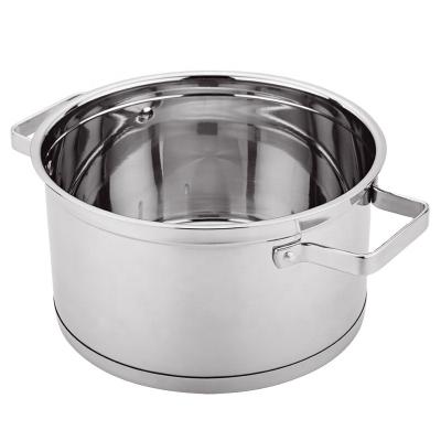 China Binaural Pot Multi-Specification Stew Pot Soup Stainless Steel Handle Viable Anti-scalding Single Pot for sale