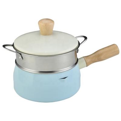 China Sustainable Portable Mini Hot Pot Non-Stick Frying Pan Stainless Steel Stock Pot With Multi Steamer Cooker for sale