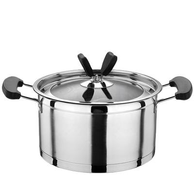 China Sustainable Cooking Pot Set Stainless Steel Cookware Pots And Pans Set Nonstick for sale